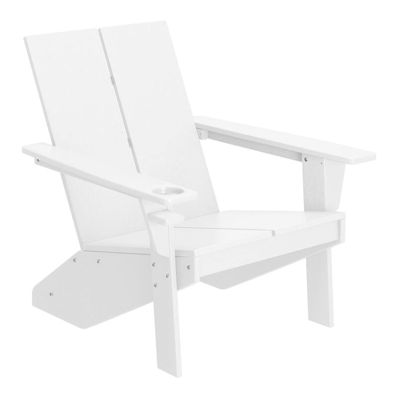 Coastin Modern Poly Adirondack Chair With Ottoman