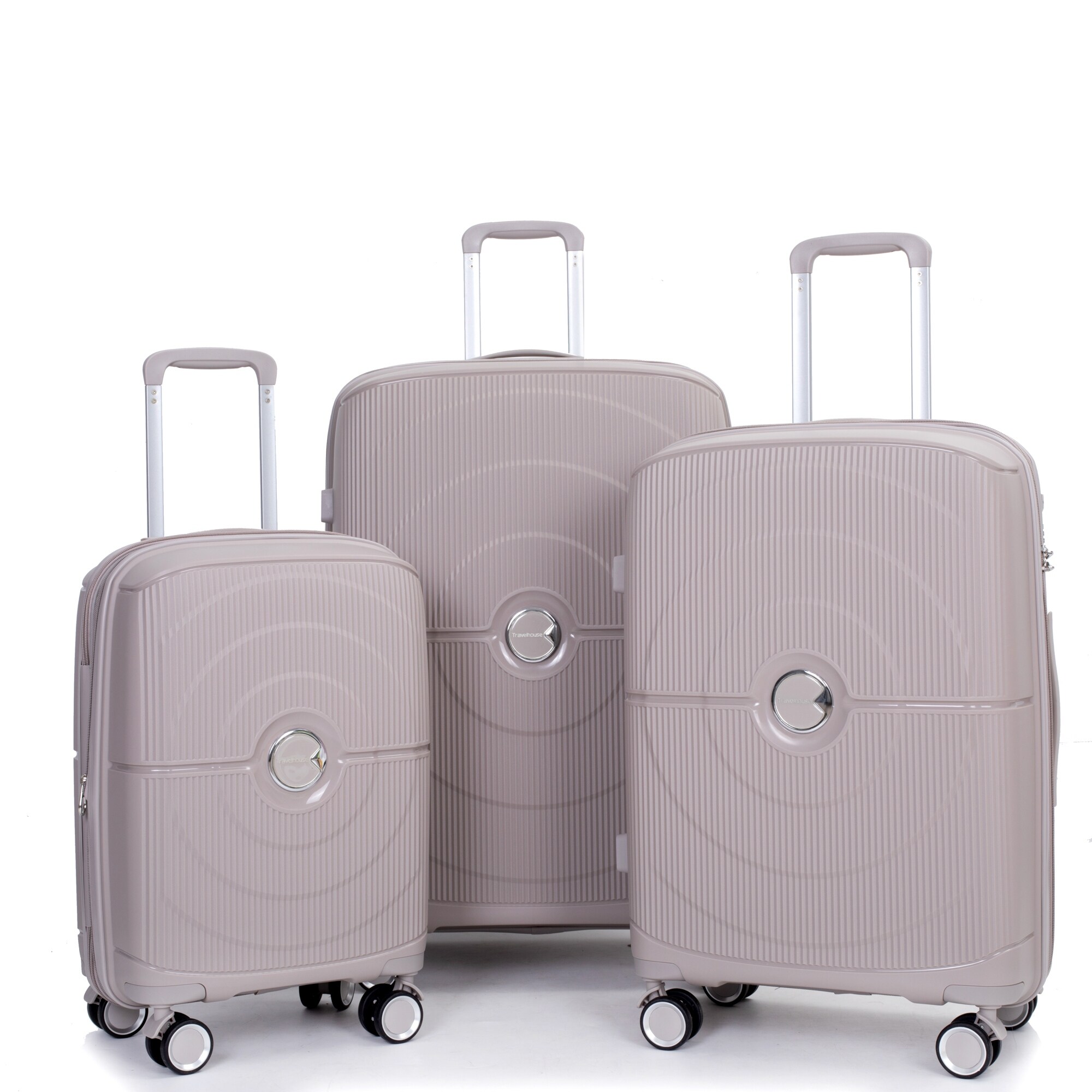 3-Piece Modern Luggage Sets, Expandable Hardshell Carry On Luggage with  Double Spinner Wheels, Trunk Sets with TSA Lock - Bed Bath & Beyond -  38916824