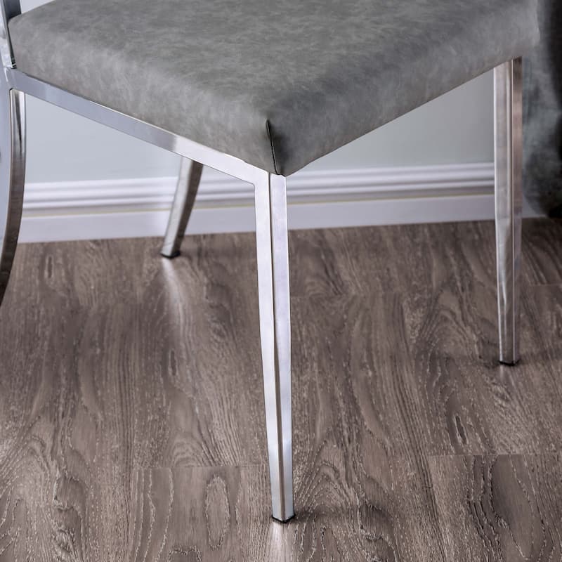 Copper Grove Brusartsi Modern Clear Acrylic Dining Chairs (Set of 2)