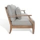 preview thumbnail 21 of 35, SAFAVIEH Couture Martinique Solid Wood Indoor/Outdoor Patio Sofa - 83 IN W x 36 IN D x 33 IN H