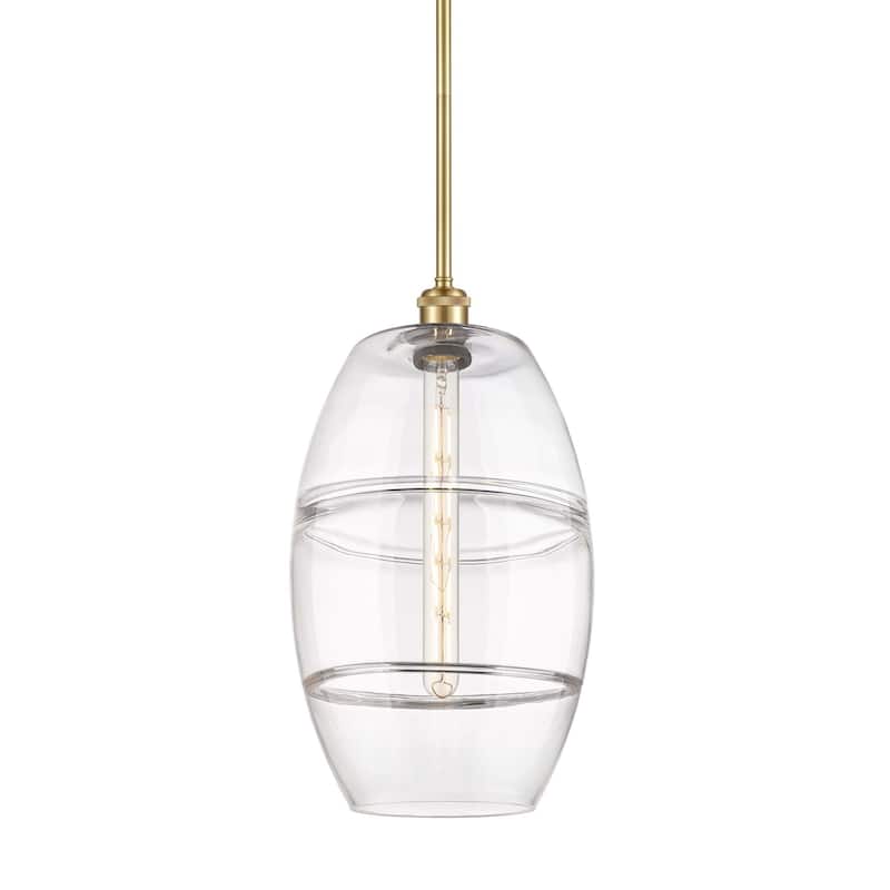 Innovations Lighting 516-1S-19-10 Vaz Pendant Vaz 10" Wide Mini - Satin Gold / Clear