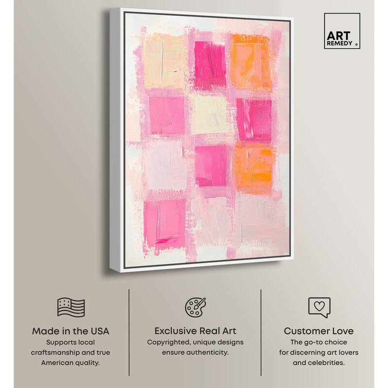 Color Squares I Canvas by Art Remedy
