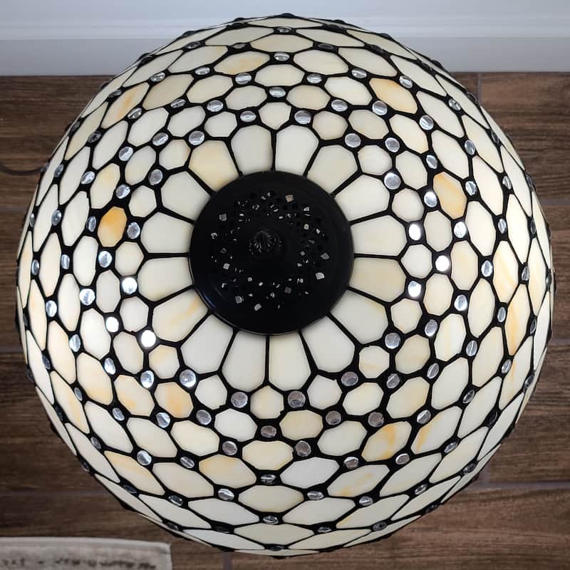 Tiffany Style Chandelle Table Lamp 25" AM1041TL16B Amora Lighting