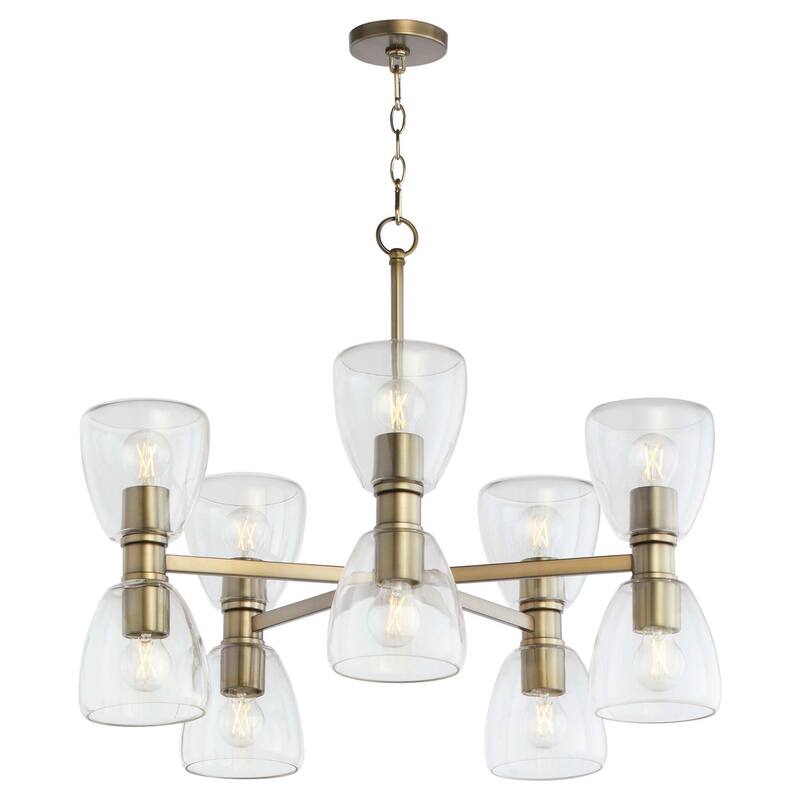 Quorum International 615-10 Relo 10 Light 30" Wide Chandelier