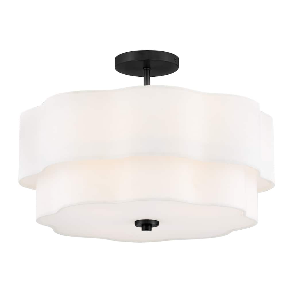 Hinkley Lighting 47733 Gwen 4 Light 20" Wide Semi-Flush Ceiling