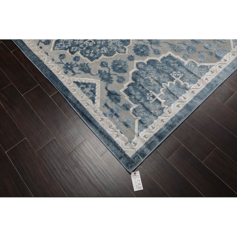 Machine Made Polypropylene Modern&Contemporary Oriental Area Rug Gray - 7' 11'' x 11' 2''