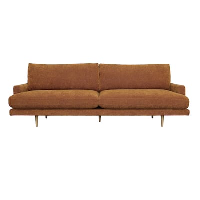 Avondale Chenille Sofa, Burnt Orange