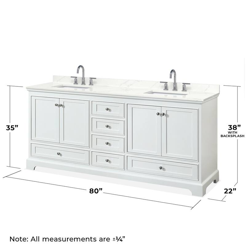 Wyndham Collection WCS202080D-QTZ-US3M70 Deborah 80" Free Standing
