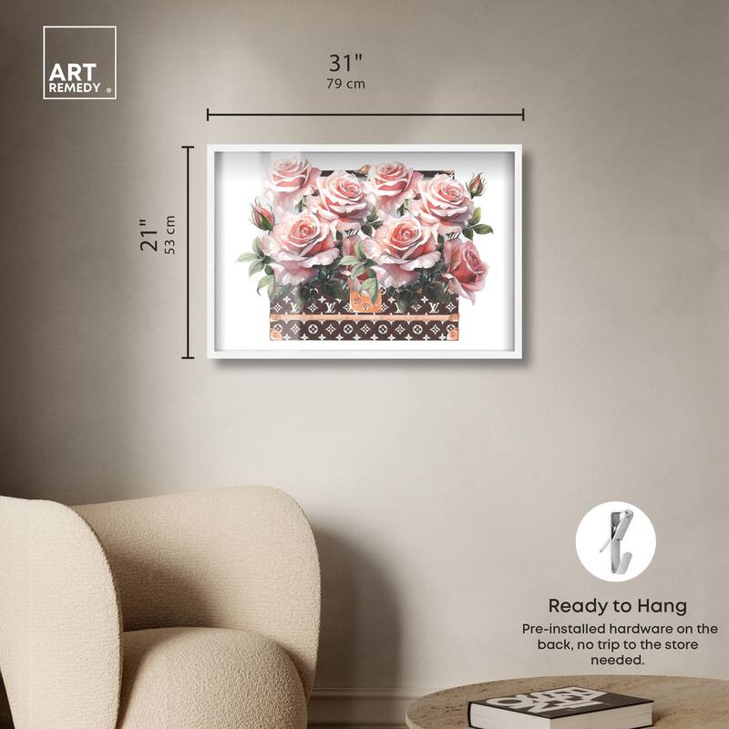 Doll Memories - Stylish Roses Shadowbox by Art Remedy