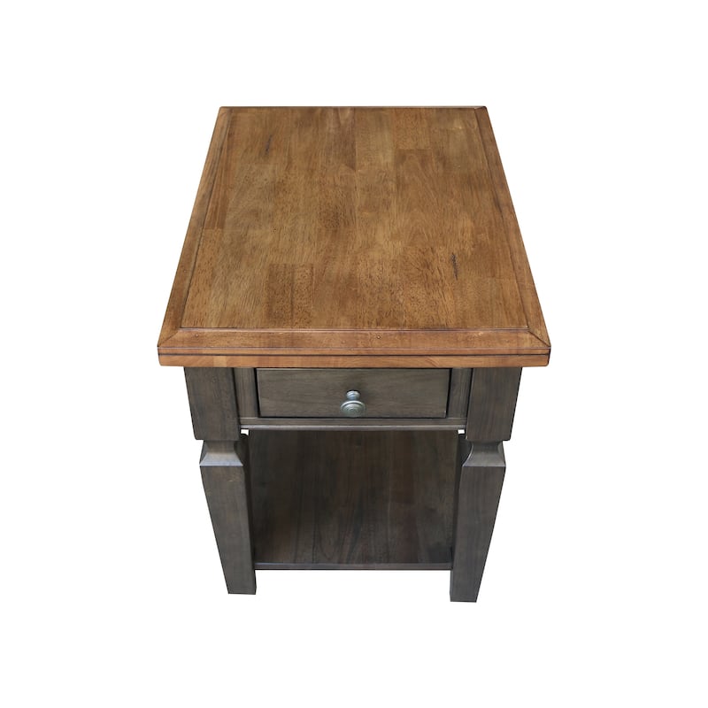 Vista Solid Wood End Table - 18"W x 24"D x 24"H