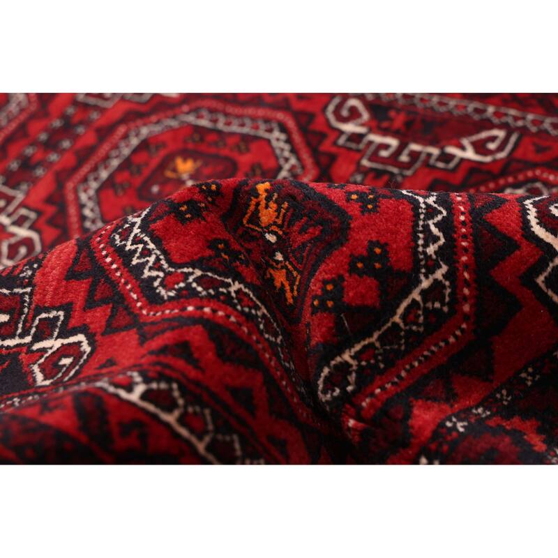 ECARPETGALLERY Hand-knotted Teimani Red Wool Rug - 3'5 x 6'7