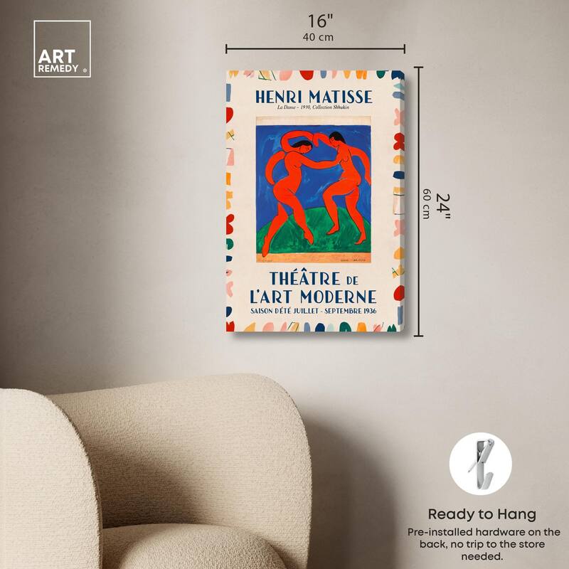 Dance by Henri Matisse by Art Remedy, Gallery Wrapped