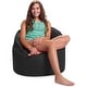 preview thumbnail 70 of 89, Bean Bag Chair for Kids, Teens and Adults, Comfy Chairs for your Room Sonoma Lounger - Black