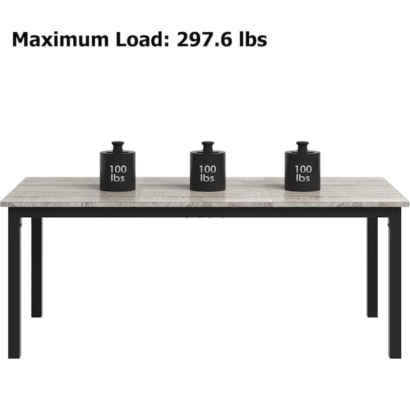71 Inch Dining Table for Dining Room, Living Room - N/A