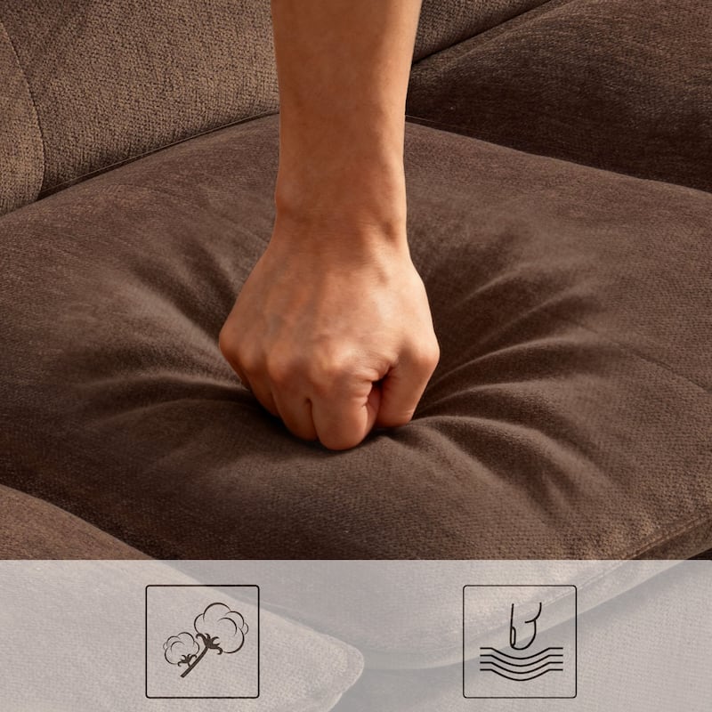 3 Seater Modern Soft Upholstered Power Reclining Sofa for Living Room