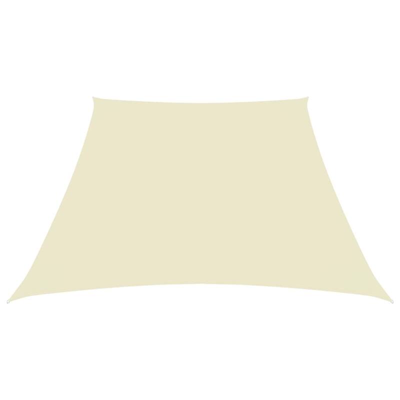 vidaXL Sunshade Sail Oxford Fabric Trapezium 2/4x9.8' Cream - 2/4 x 3 m