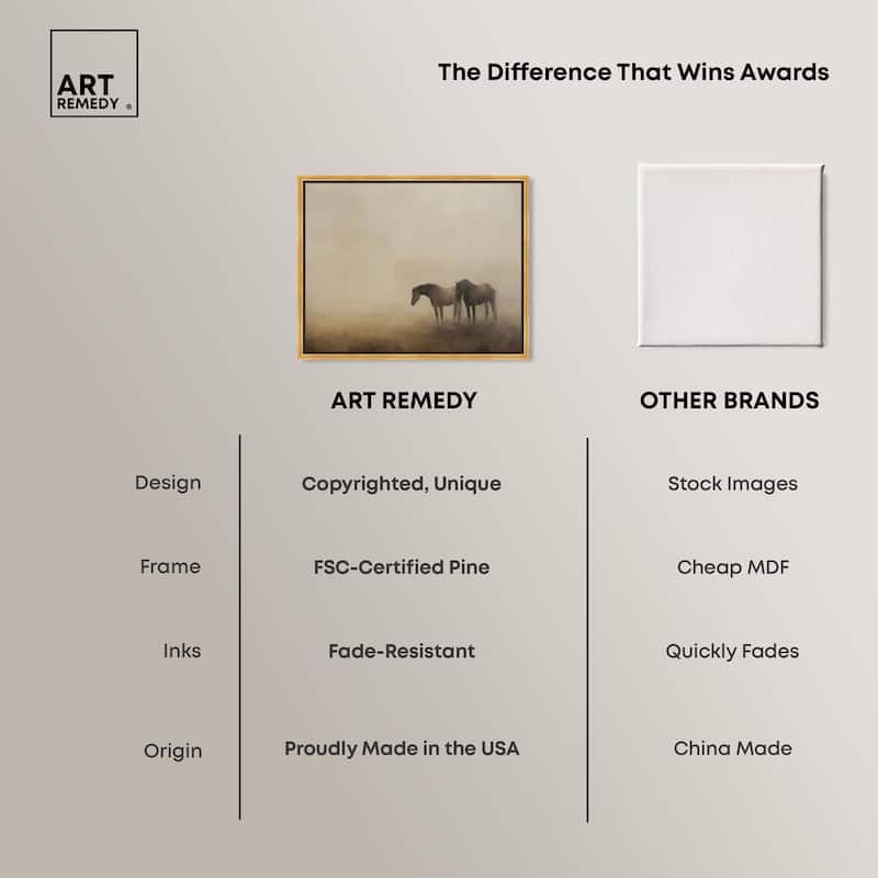 Equine Duo Canvas by Art Remedy