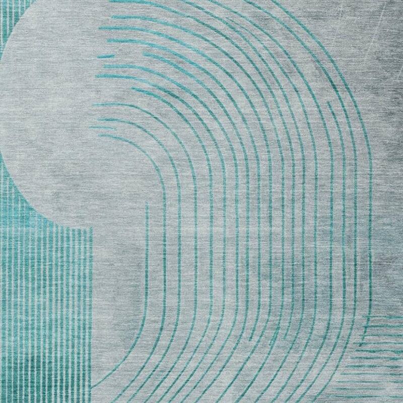 HomeRoots Geometric Transitional Rectangle Outdoor Rug
