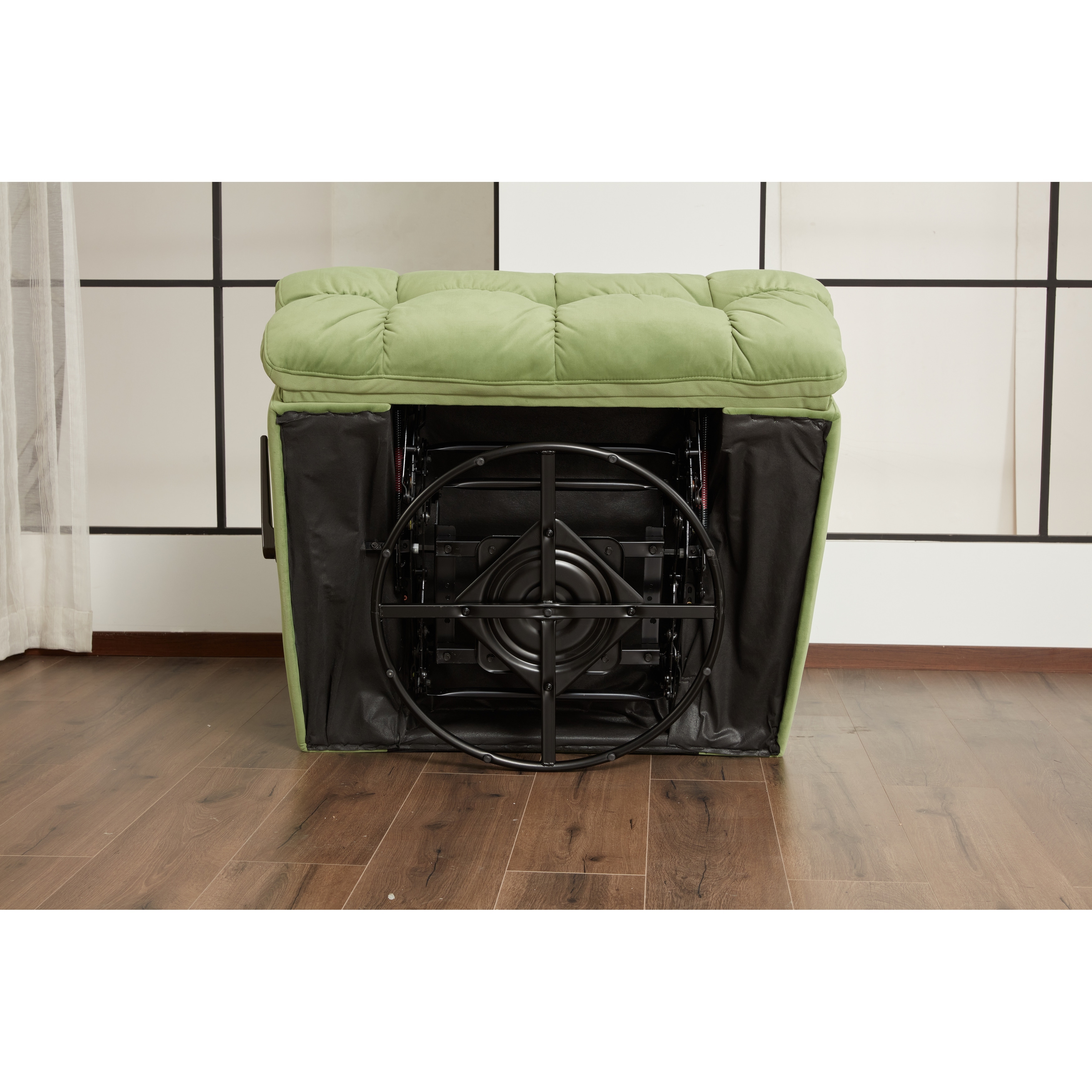 Lime Green Oversized Ergonomic 360° Swivel Manual Recliner with