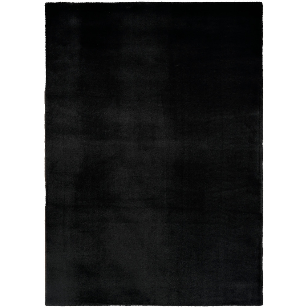 Nourison Soft Plush Faux Fur Indoor only Solid Area Rug