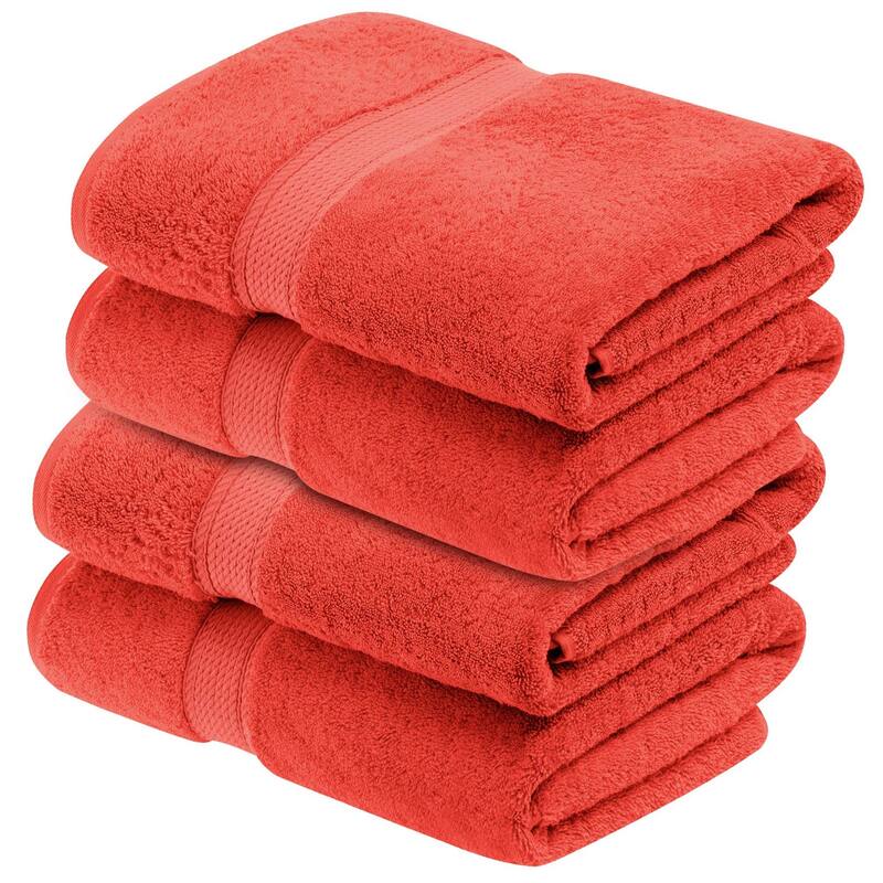 Superior Egyptian Cotton Pile Heavyweight Bath Towel Set of 4