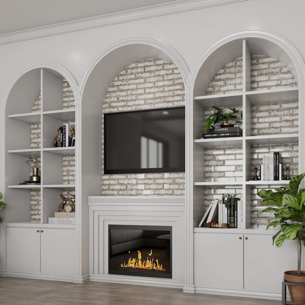 Merola Tile Gaudi React Brick Alpine 2-3/8" x 9-3/4" Porcelain Floor and Wall Tile