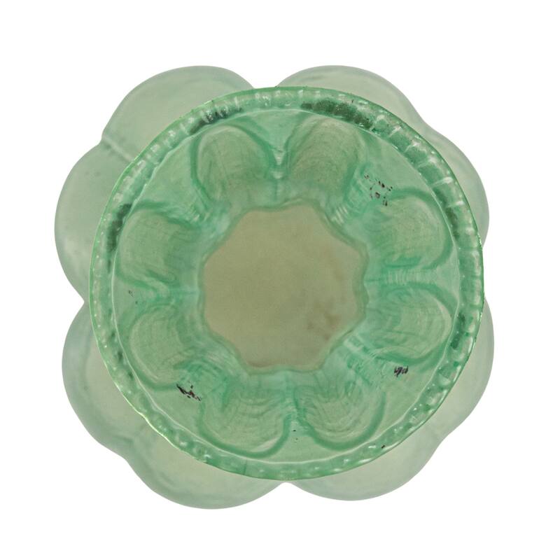 Debossed Reclaimed Glass Vases, Set of 4