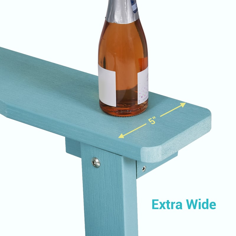 Bonosuki Weather-resistant Wood Outdoor Adirondack Chairs-Set of 4