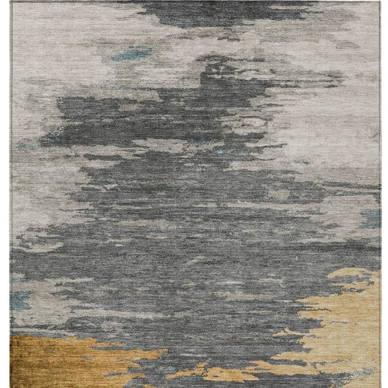 HomeRoots Abstract Transitional Rectangle Outdoor Rug