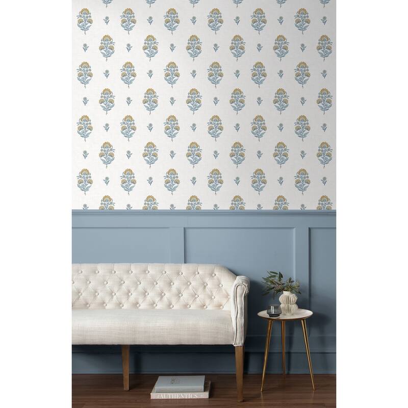 NextWall Floral Spot Peel and Stick Wallpaper