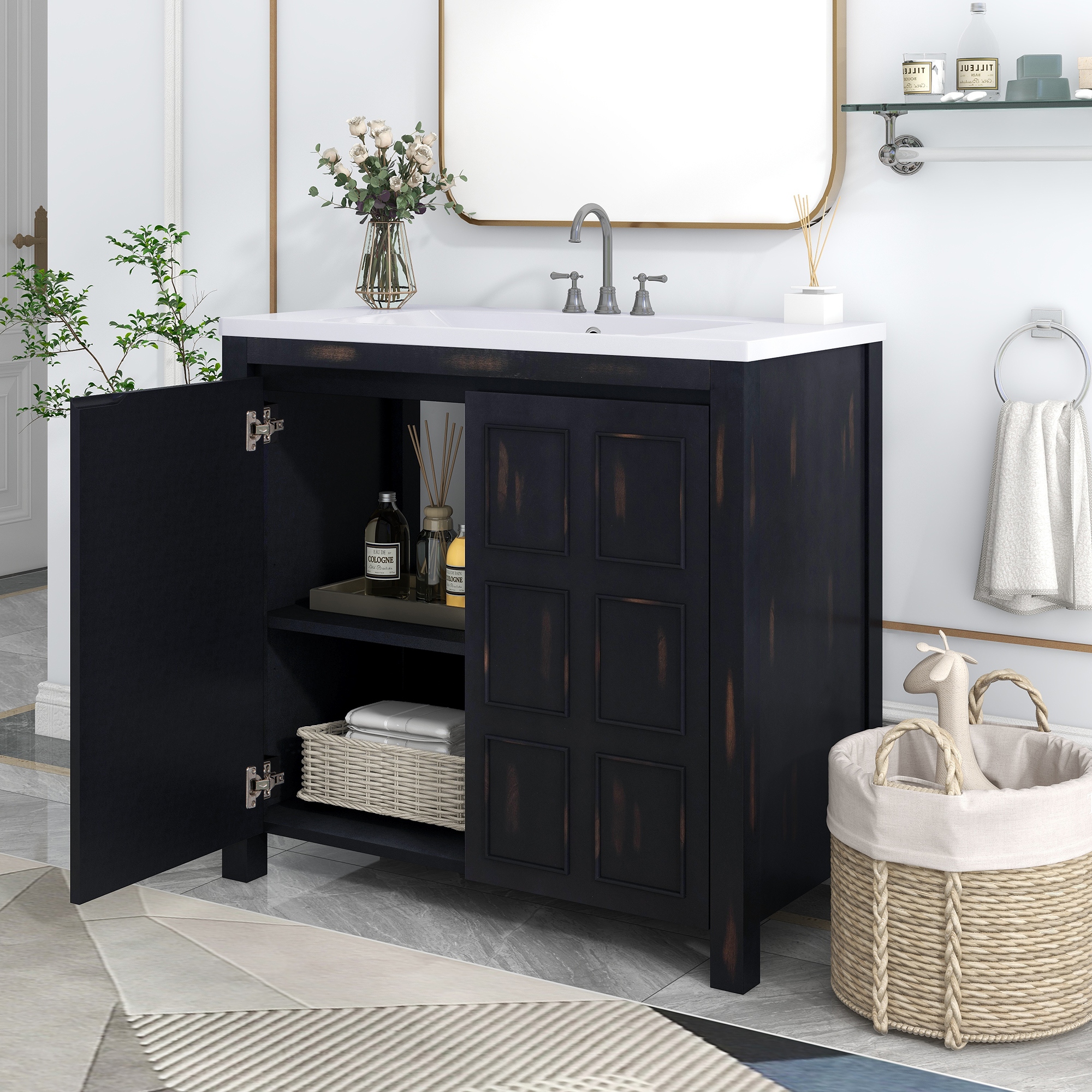Retro clearance bathroom storage