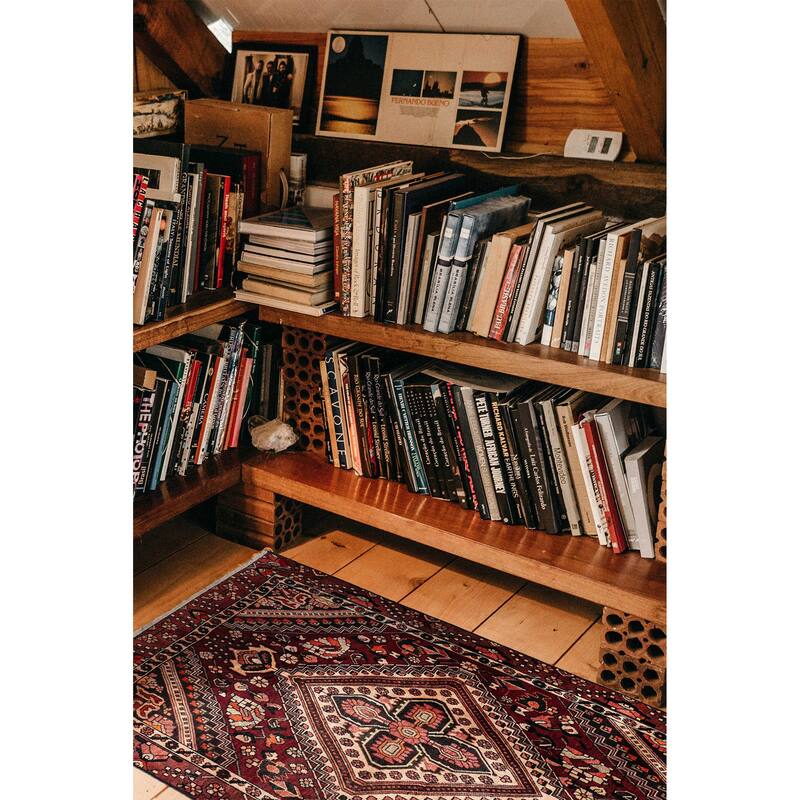 ECARPETGALLERY Hand-knotted Anadol Dark Red Wool Rug - 4'9 x 6'3