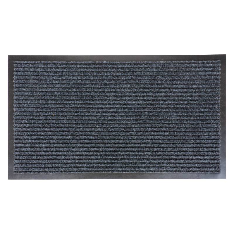 KAF Home 17"x30" Ribbed PET Door Mat, Set of 2