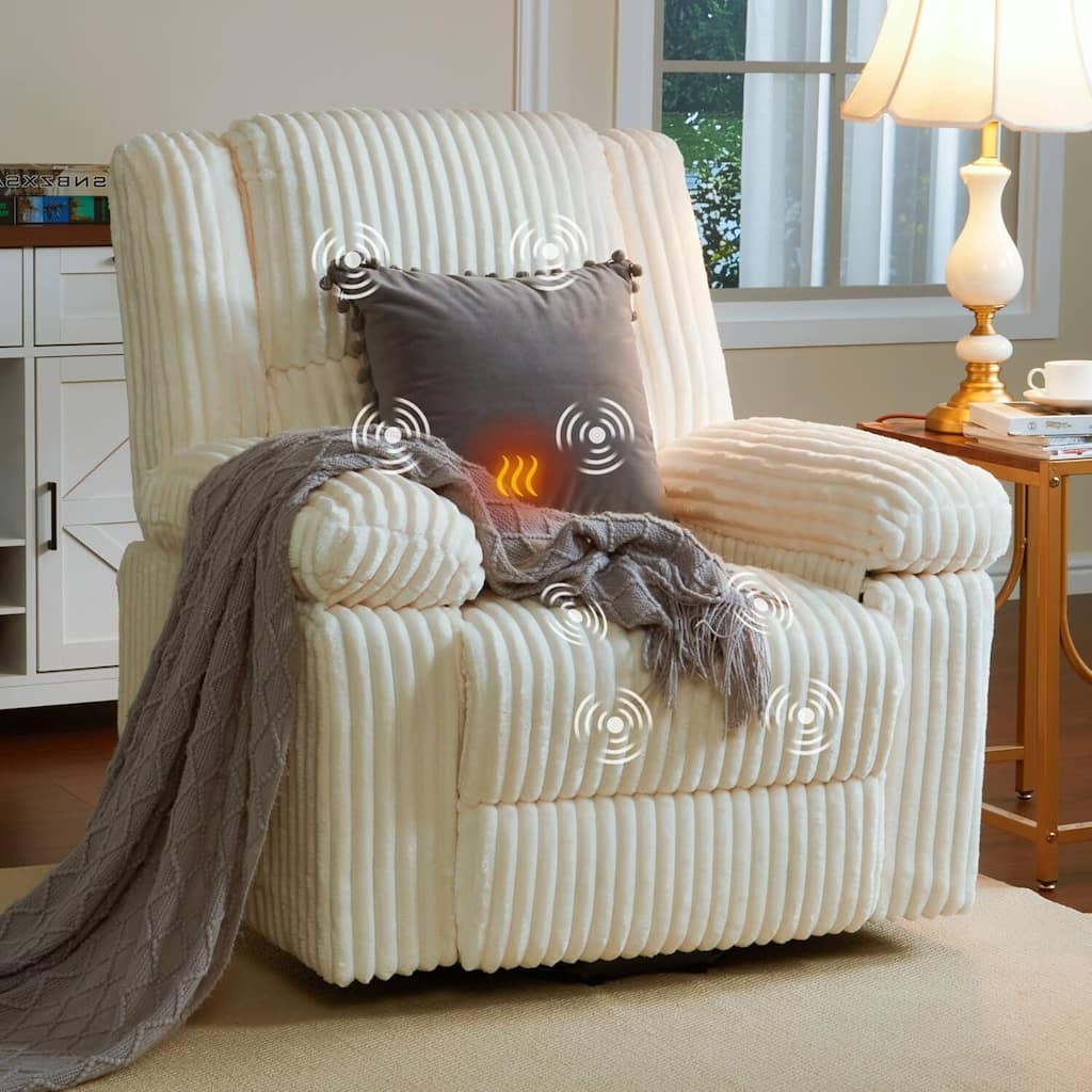 Electric Power Lift Recliner Sofa Chair, Heat and Massage for Living Room, Bedroom