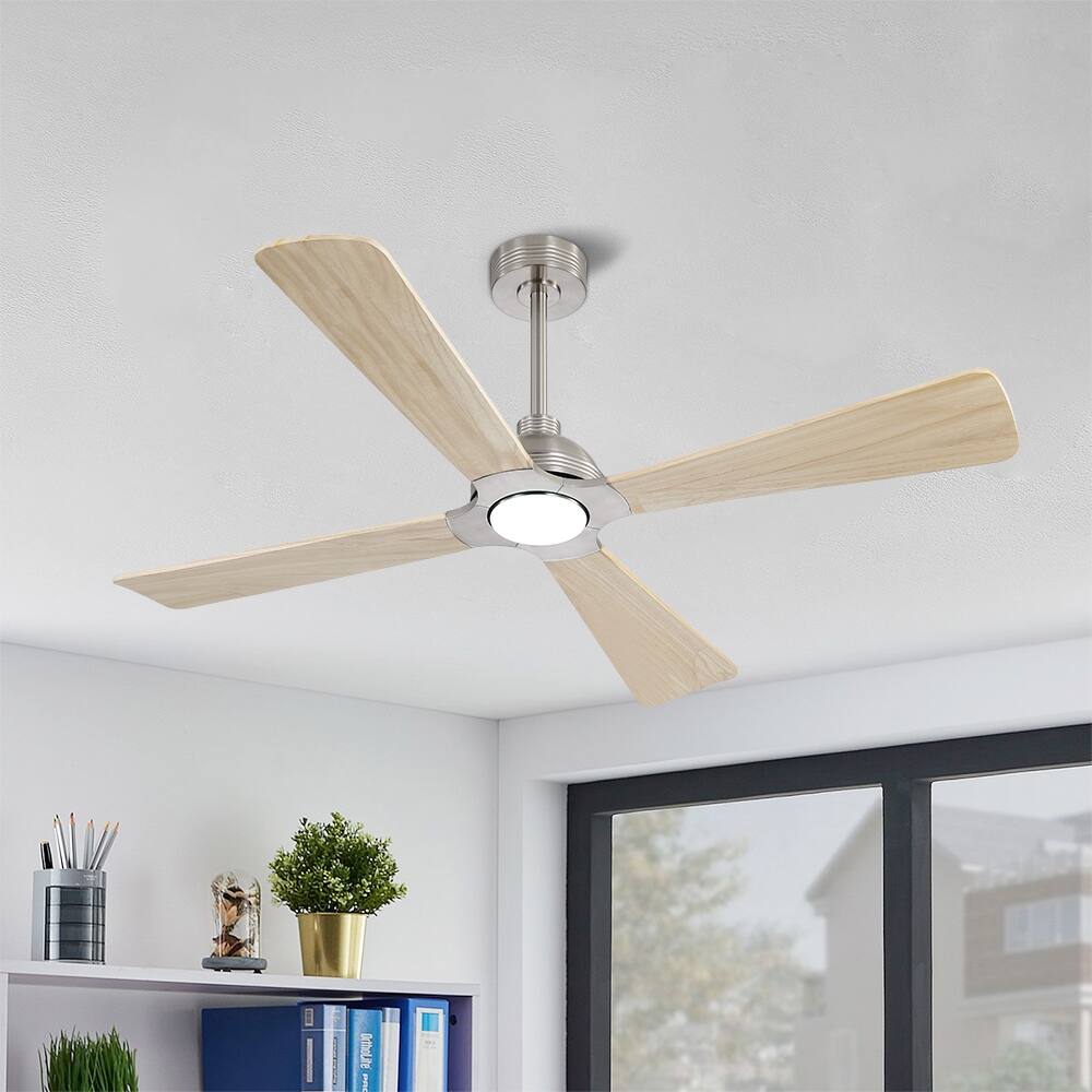 MLiAN 56" 4 Blades Indoor LED Ceiling Fan with Remite Control - 56 inch