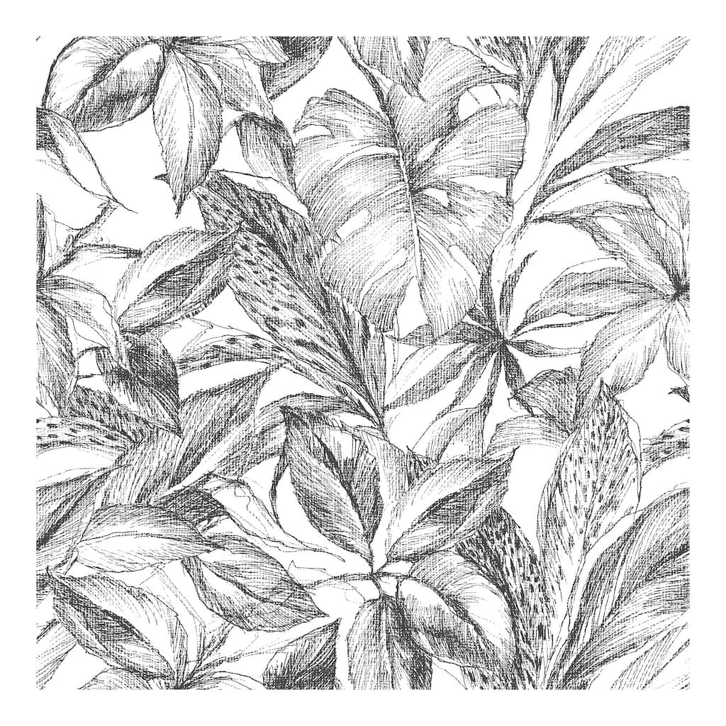 NuWallpaper Black Canopy Peel & Stick Wallpaper - 216in x 20.5in x 0.025in