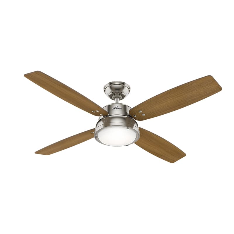Hunter 52" Wingate Ceiling Fan with LED Light Kit and Handheld Remote - Transitional, Coastal
