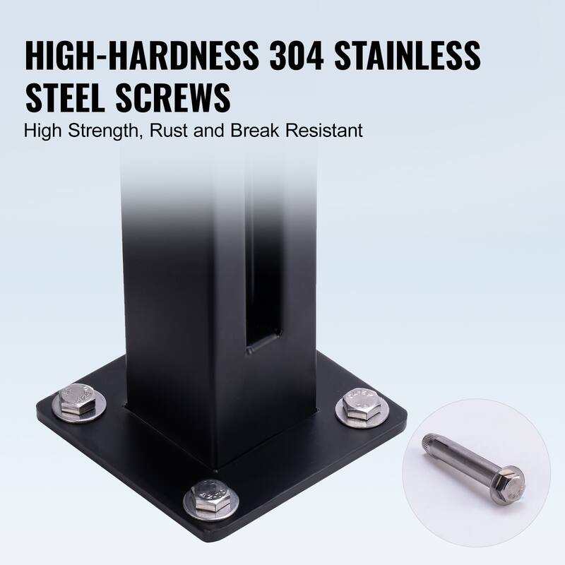 Glass Clamp, Height Glass Railing Bracket for 0.39 "-0.47 " Thickness Tempered Glass, 304 Stainless Steel Glass Mounting Clamp