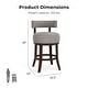 preview thumbnail 29 of 32, Furniture of America Fendeson Transitional Nailhead Swivel Barstool (Set of 2)