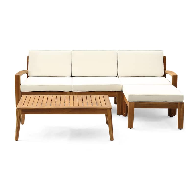 Outdoor L-Shaped Seating Combo Sofa Set 5 Pcs