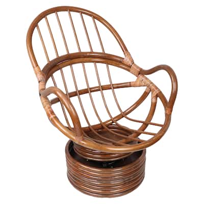 Bali Rattan Swivel Rocker Chair (Frame only)