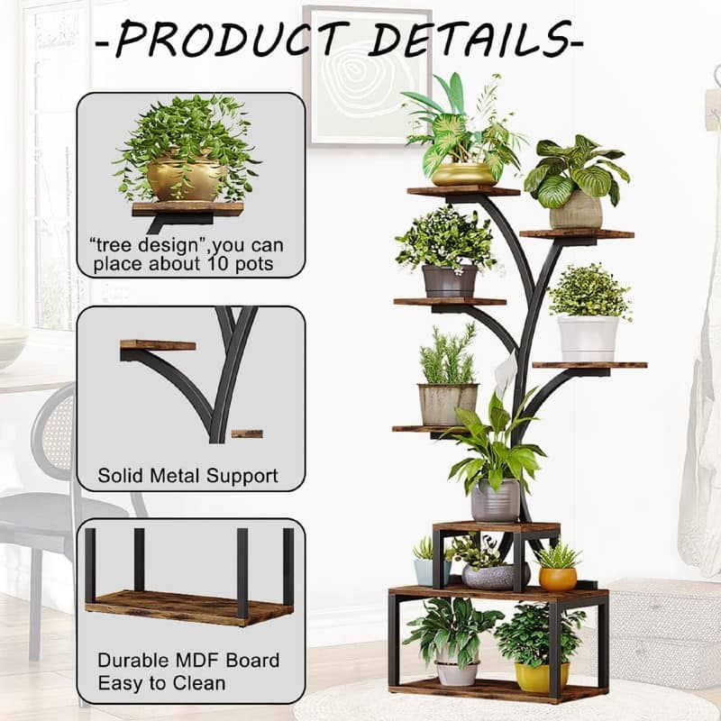 Plant Stand Indoor Plant Shelf - 20.47 x 10.2x 56.5 inches