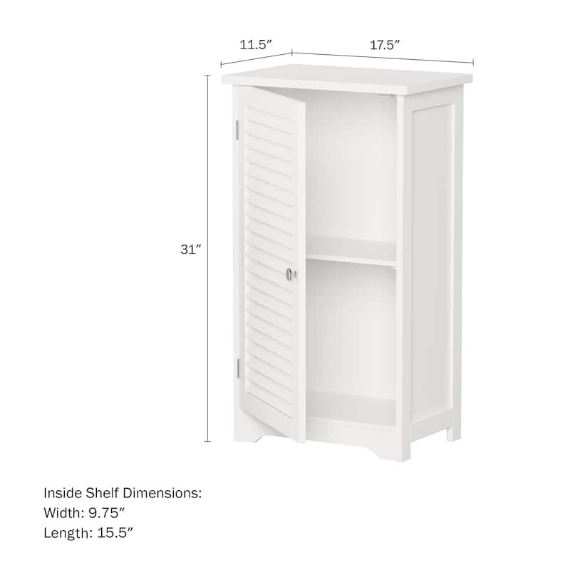 Lavish Home Modern Freestanding Bathroom Storage Cabinet
