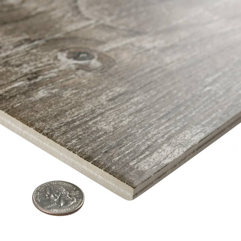 Merola Tile Gaugin Catan Shadow 8-1/2" x 35-1/2" Porcelain Floor and Wall Tile