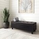 preview thumbnail 1 of 14, WYNDENHALL Bowes 48 inch Wide Traditional Rectangle Table Ottoman Tanners Brown