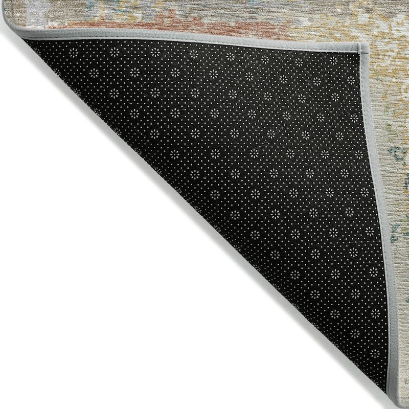 Machine Washable Indoor/Outdoor Casual Contemporary Chantille Rug