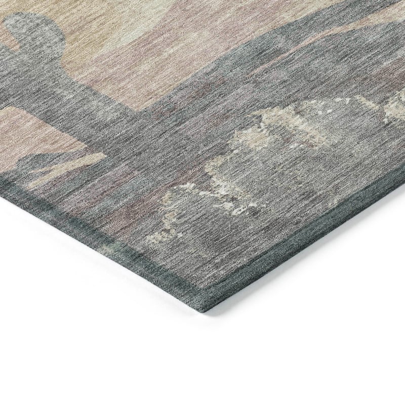 Machine Washable Indoor/ Outdoor Desert Inspiration Chantille Rug