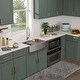 preview thumbnail 2 of 7, Lordear 33" Farmhouse Stainless Steel Workstation Utility Double Bowl Low Divider Kitchen Sink with Accessories