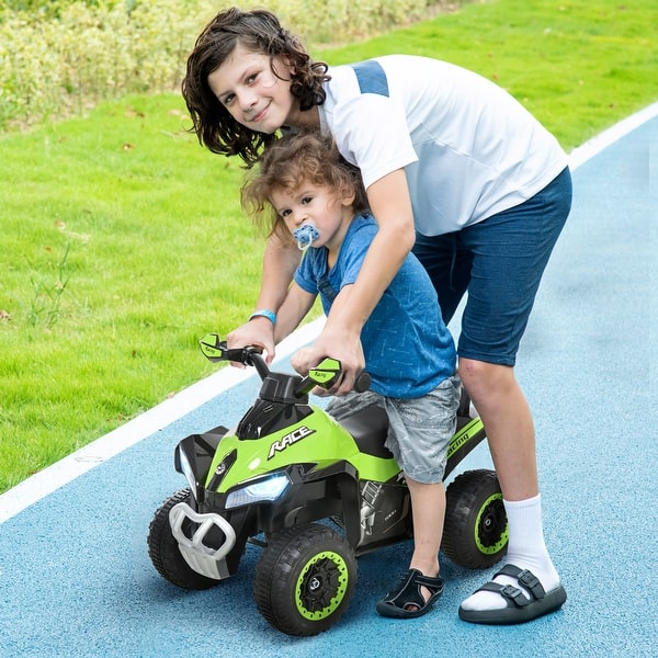 slide 2 of 18, Aosom NO Power Kids Ride On Push Car, w/ Music, Lights for 1.5-3 Green