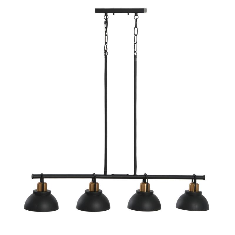 Robert Stevenson Lighting Walsh - Metal Linear Chandelier with Shades